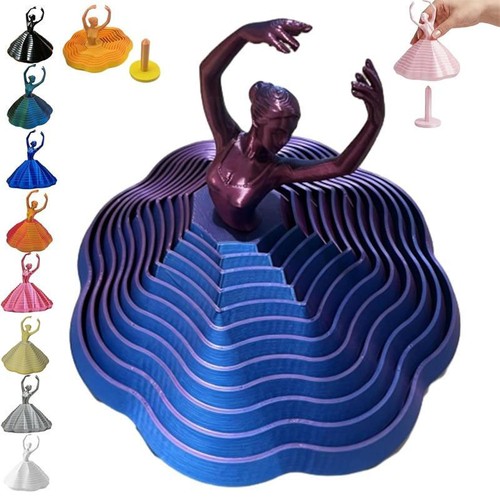 Printed spinning ballerina - spinning,