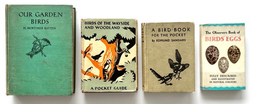 Bird books vintage - 4, set