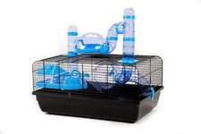 Hamsters Landmark Modular Small Animal Cage Hide Away Platform Tubes Blue