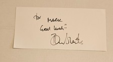 Tommy Steele. Signed Card
