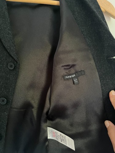 Grey wool and polyester boys - wool,