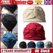 Flower Cloche Hat Soft Warm