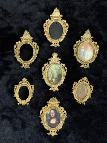 Victorian style miniature gold - miniature,