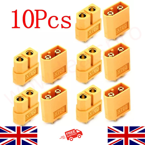 10pcs 5pairs xt60 - 10pcs, male