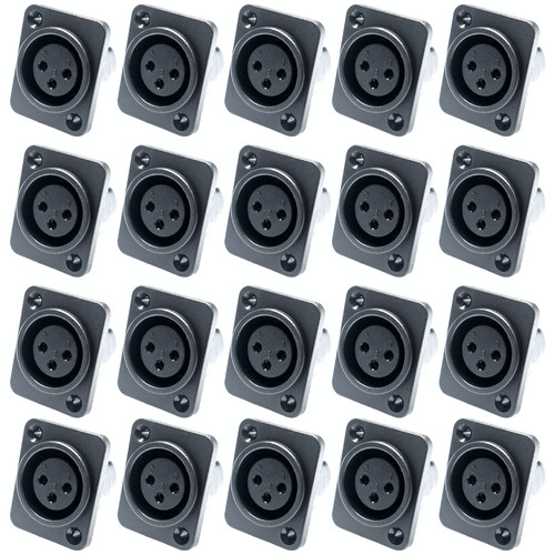 20pcs xlr female chassis - 20pcs,