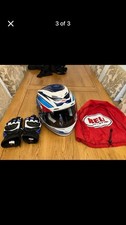 Bell Small Motorcycle Helmet And Gloves NEW