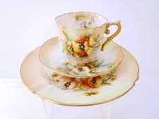 Nautilus Porcelain Poppy Blush Floral Tea Trio