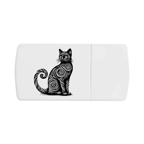 Spiral pattern cat - pattern, pill