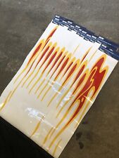 12x large flame decal sticker for car van truck trailer wall - About 60cm Long