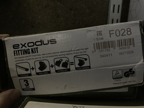 Exodus roof bar - roof, fitting