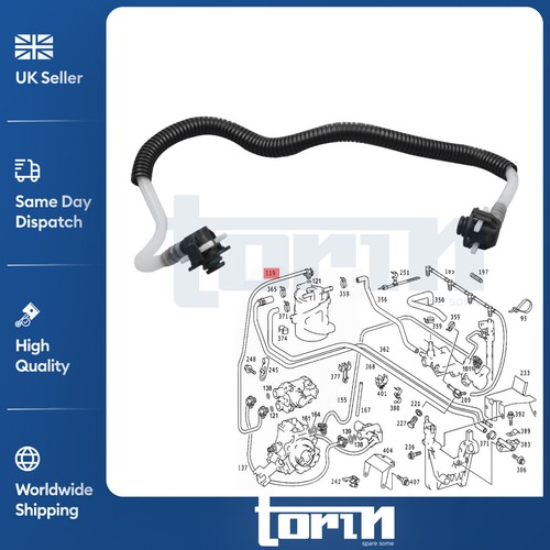 Fuel hose pipe fits mercedes - fuel,