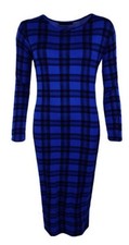 WOMENS LADIES LONG SLEEVE MIDI