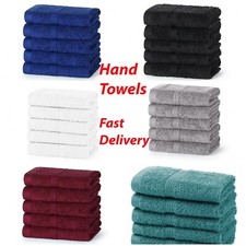 Hand Towels 100% Egyptian Cotton 500 GSM Premier Quality Pack of 2,4,6,12