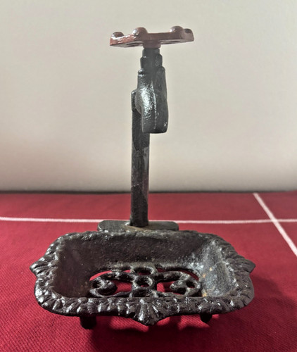 Rustic cast iron soap - cast, dish