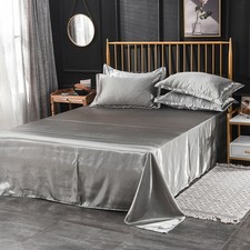 Luxury Silk Flat Sheet Bedding