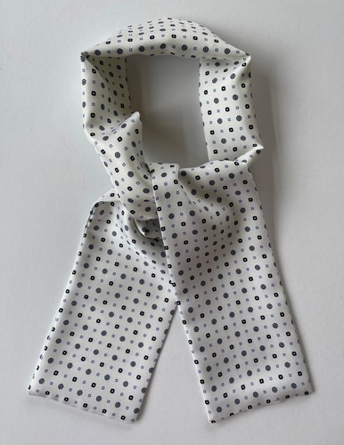 Silk short slim cravat - silk, cravat.