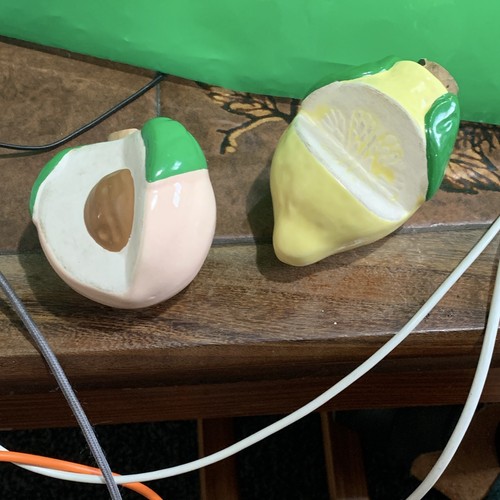 Ceramic fruit peach and - ceramic,