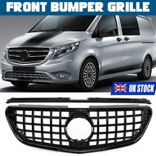 For 16-2020 Mercedes Vito Van W447 Black Front Radiator Grille Grill GT Style UK