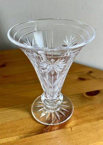 Vintage stuart crystal - stuart, trumpet