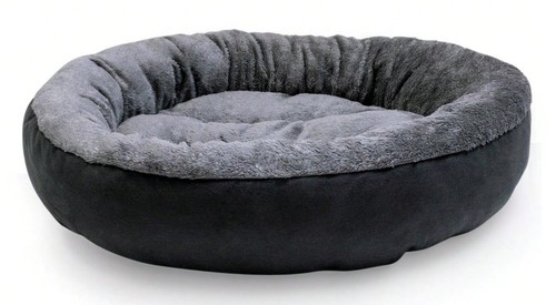 Soft plush round pet - plush, bed