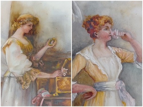 Exquisite pair antique 19th - exquisite,