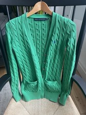 Apple Green Cardigan- Ralph Lauren-XS-UK 6