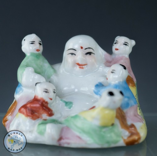 Porcelain laughing buddha - ,