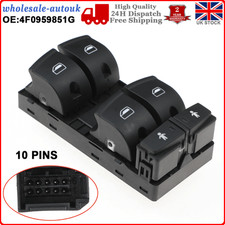 FOR AUDI A6 C6 Q7 2004-2011 DRIVER SIDE FRONT ELECTRIC WINDOW SWITCH 4F0959851G