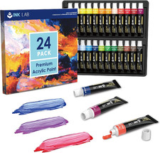 Acrylic Paint Set 24 Tubes Non