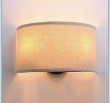 Yosoan Vintage Industrial Fabric Wall Light Wall Sconces Lights, 2 in 1 Beside