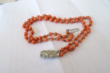 Vintage coral bead - coral, graduated