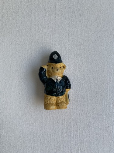 Miniature vintage resin police - miniature,