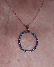 Le Vian Emerald, Blue & Pink Sapphire, Ruby 14 KT Rose Gold Necklace