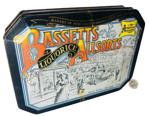 Adverting tin bassetts - tin,