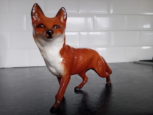 Beswick fox figurine large - beswick,