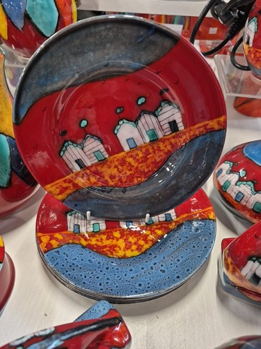 Studio poole pottery red - poole, "red