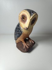 Hand Painted Stone Owl