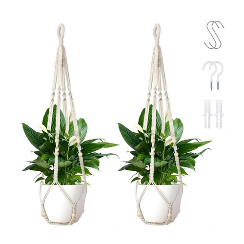 Pcs macrame plant hanger - 2,