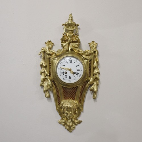 Antique cartel wall clock - cartel,
