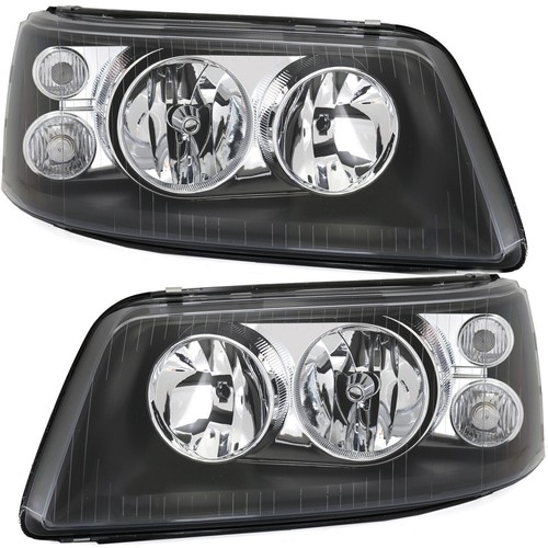 Headlight black left right - black,