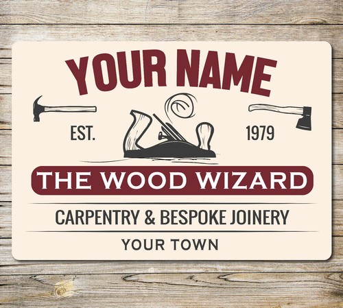 Personalised wood wizard - personalised,