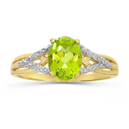 3ct oval cut green peridot - 3ct,