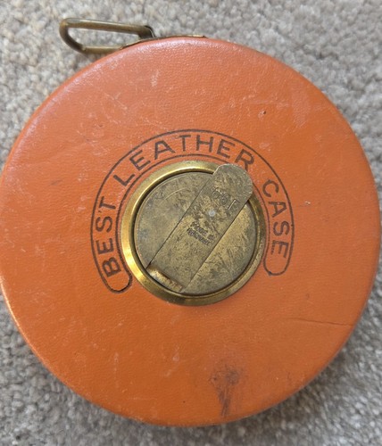 Vintage tape measure - tape, leather