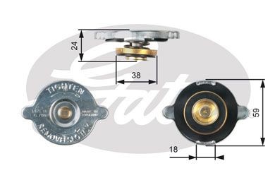Gates radiator cap for - for, mgb