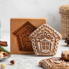 Wooden cookie molds carved - wooden,