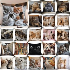 Cute Cat Dog PRINT Soft Pillow
