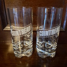 Cointreau Liquor Hi Ball Cocktail Mixer Glass x2 Home Bar Pub Ladies Lair 