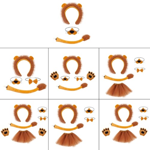 Kids girls plush lion ears - plush,