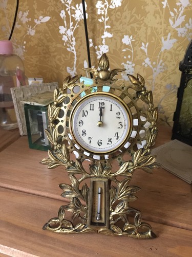 Antique french desk clock - desk,