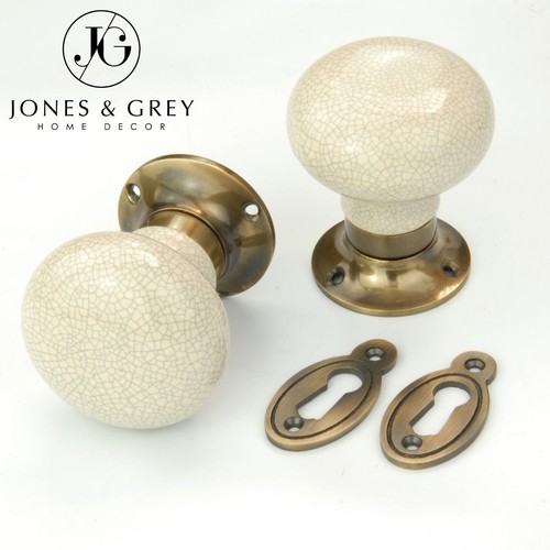 Vintage cream crackled glaze - cream,
